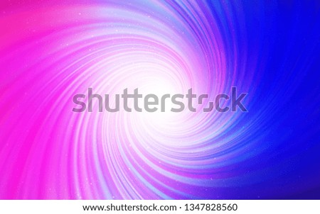 Light Pink, Blue vector pattern with night sky stars. Glitter abstract illustration with colorful cosmic stars. Pattern for astrology websites.
