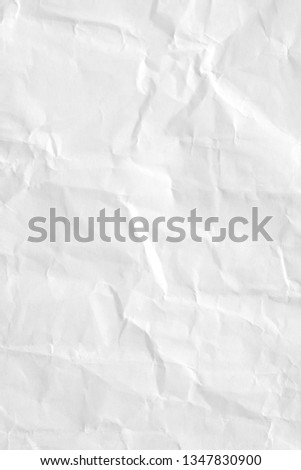 White wrinkled paper background blank creased crumpled posters placard grunge textures surface backdrop empty space for text
