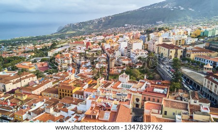 aerial view of Church of Our Lady of Conception Tenerife Royalty-Free Stock Photo #1347839762