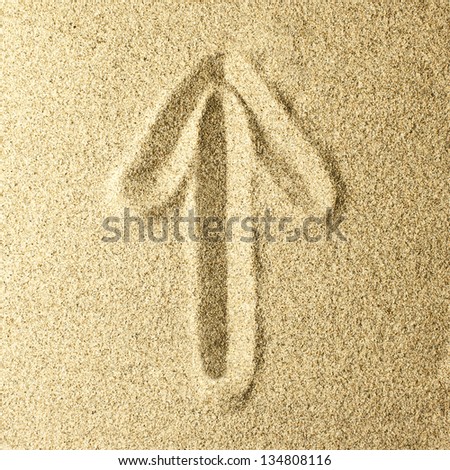 arrow Written in the Sand