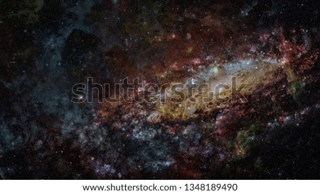 Beautiful nebula and space galaxy. Elements of this image furnished by NASA.