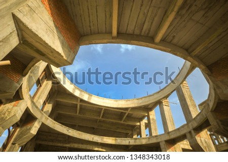 concrete pillar under construction 