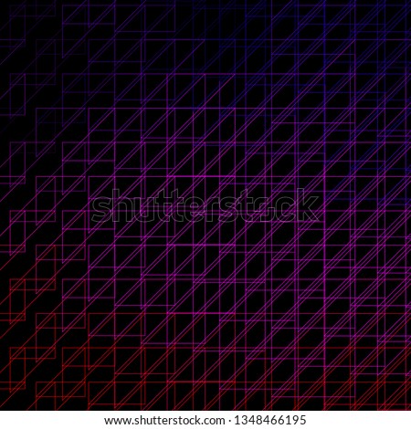 Dark Purple, Pink vector backdrop with lines. Colorful gradient illustration with abstract flat lines. Best design for your posters, banners.