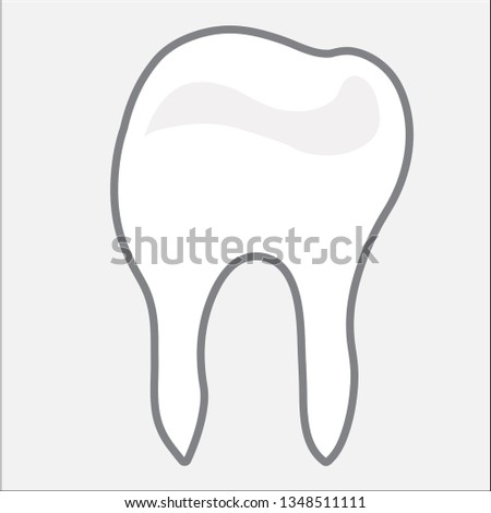 Dental Tooth Icon   Theme for Logos and Labels   and Illustrations of Healthy Teeth Treatment 