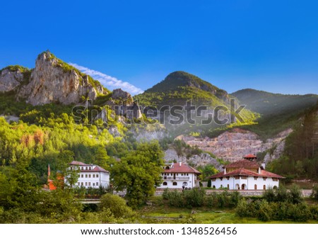 The medieval monastery Dobrun in Bosnia and Herzegovina - architecture travel background