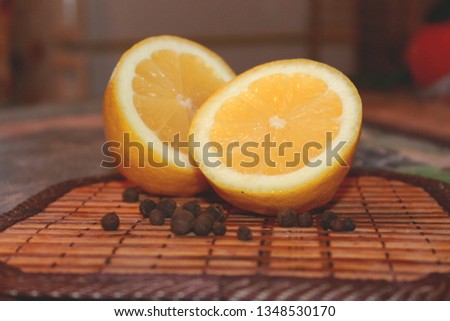 a beautiful composition of ripe lemon and useful