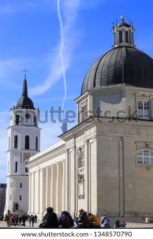 Vilnius, Katedros square, Cathedral of St. Stanislaus, Cathedral Bell Tower.