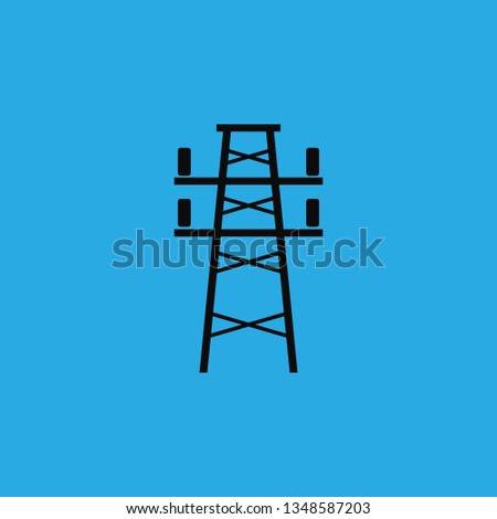 electrical station icon vector