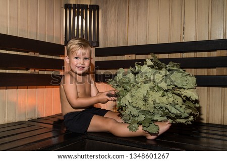 Boy Relaxing In The Sauna Beauty Healthcare Stock Photos And Images Avopix Com