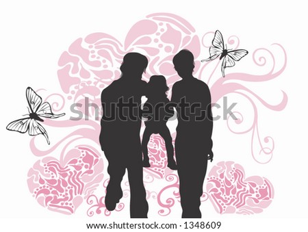 Illustration of a family