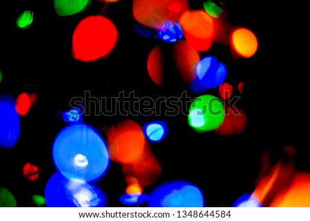 Picture LED light bokeh for blurred abstract background 
