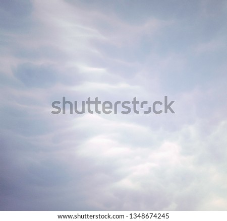 Heaven way in sky with clouds and Waves.
