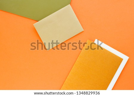 Branding, graphic design and identity template concept - Set of paper stationery for business brand, flatlay mockup