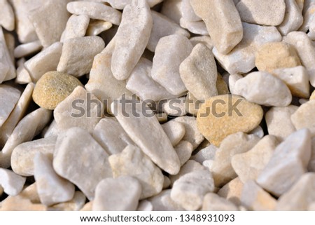 Decorative stone building pebbles close-up macro photo stone designer background