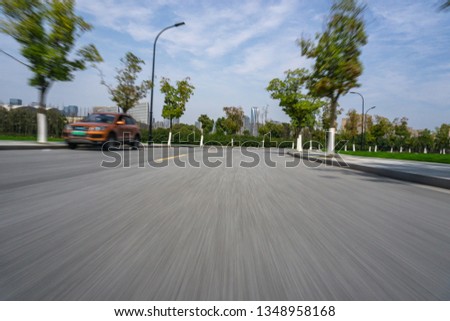 empty asphalt road 