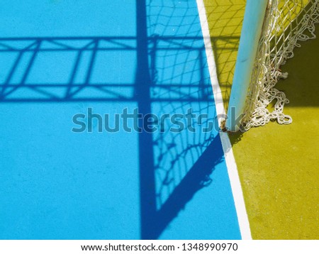 soccer field and net