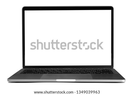 computer laptop isolate on white background