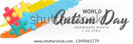 
Illustration Of World Autism Day Background.