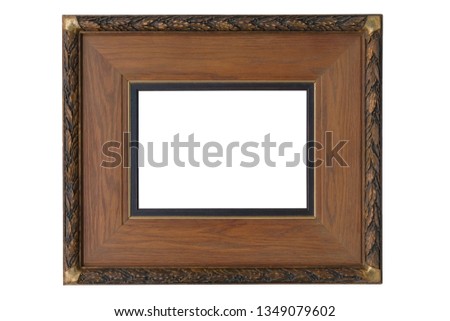 Antique wooden frame for photos, pictures, mirrors.