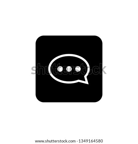 Chat icon vector. Chat Icon in trendy flat style isolated on white background. Speech bubble symbol for web design