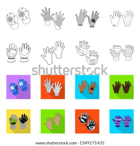 Vector design of silhouette and safety logo. Set of silhouette and comfort stock symbol for web.