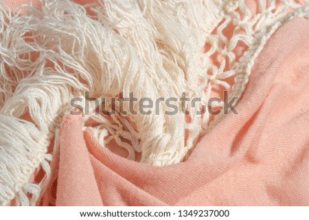 Texture Background, Womens Shawl Fashion Women Lady Warm Wrap, Cape Poncho Cream  Pink Shawl