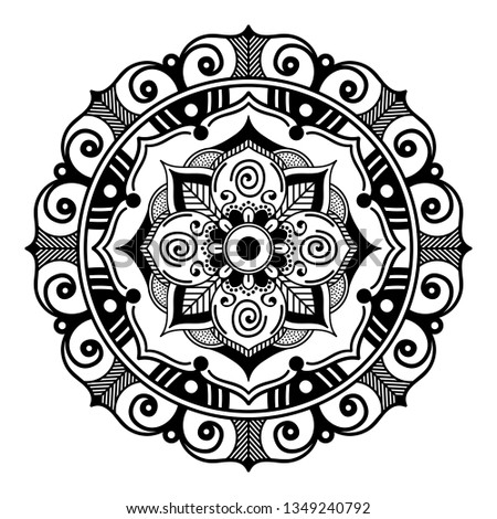 Vector Mandala for coloring book