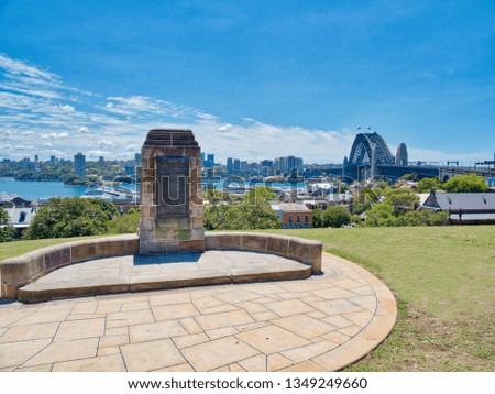 The view across the harbour from Sydney Observatory
