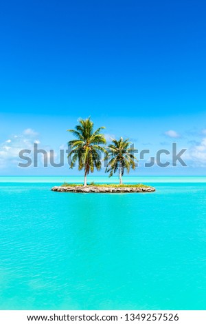 Beautiful tropical island as background image