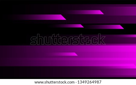 Geometric Minimal Background. Gradient Shapes on Black Background. Bright Dynamic Design for Wallpaper, Banner, Placard.