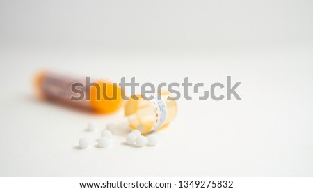 Homeopathic pills in macro