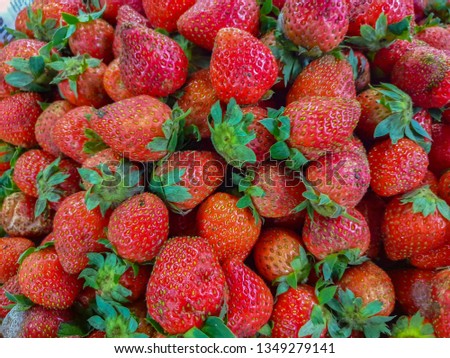 strawberries for sale in the market