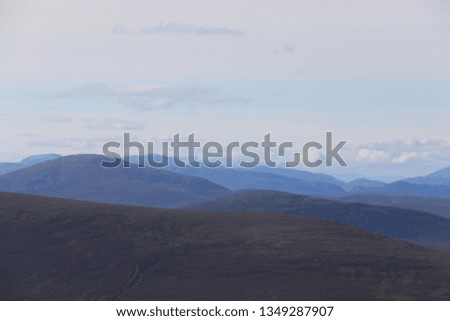 scottish highland landscape Royalty-Free Stock Photo #1349287907