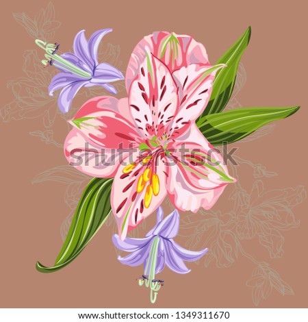floral in pastel colors
