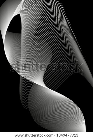 Abstract vector background with smooth color wave - Vector