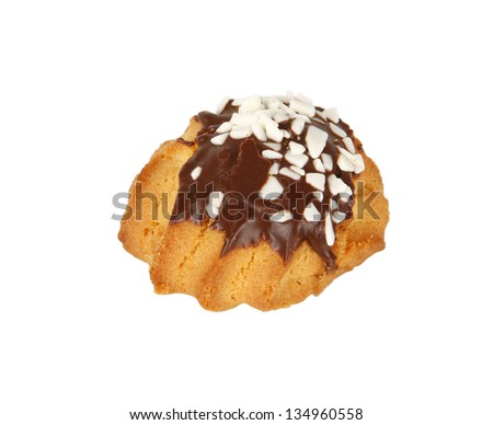 Sweet pastry on white background