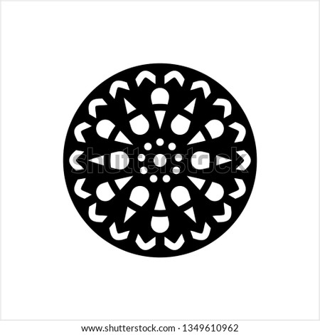 Drain Hole Grille Icon, Sink Grille Icon Vector Art Illustration