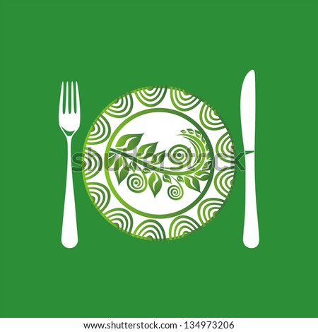 Organic food illustration