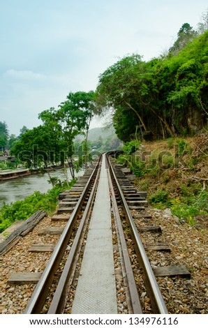 Death Railway at kanchanaburi Thailand