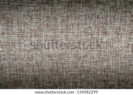Textured pattern of sackcloth fabric