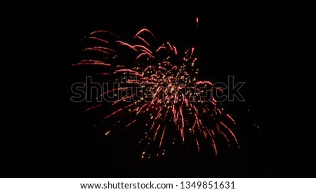 Long exposure photography of fireworks