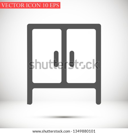 cupboard vector icon 10 eps