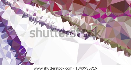 Horizontal mosaic banner. Design element for websites and books headers. Low polygonal texture. 