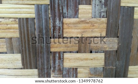 bamboo walls are brown