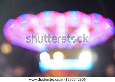 Beautiful Circle of colourful bokeh for background 