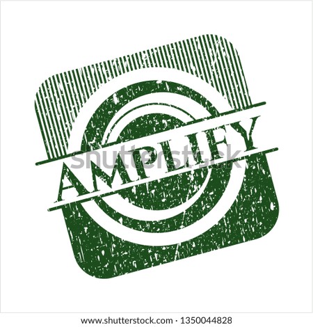 Green Amplify distressed rubber texture