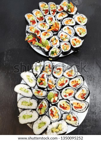 our vegan sushi