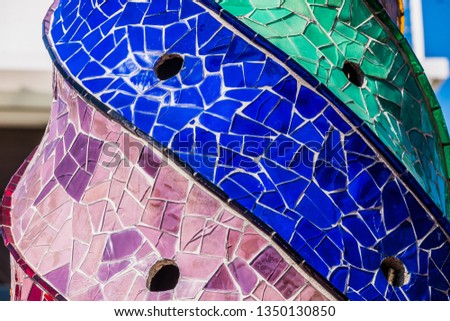Colorful tiles background