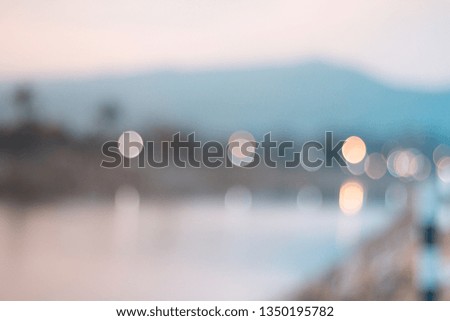 Outdoor landscape Blurred with bokeh  abstract for background.