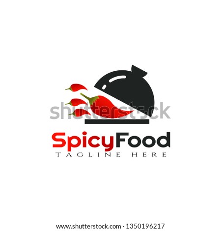 Chili vector logo design,hot,spicy food icon